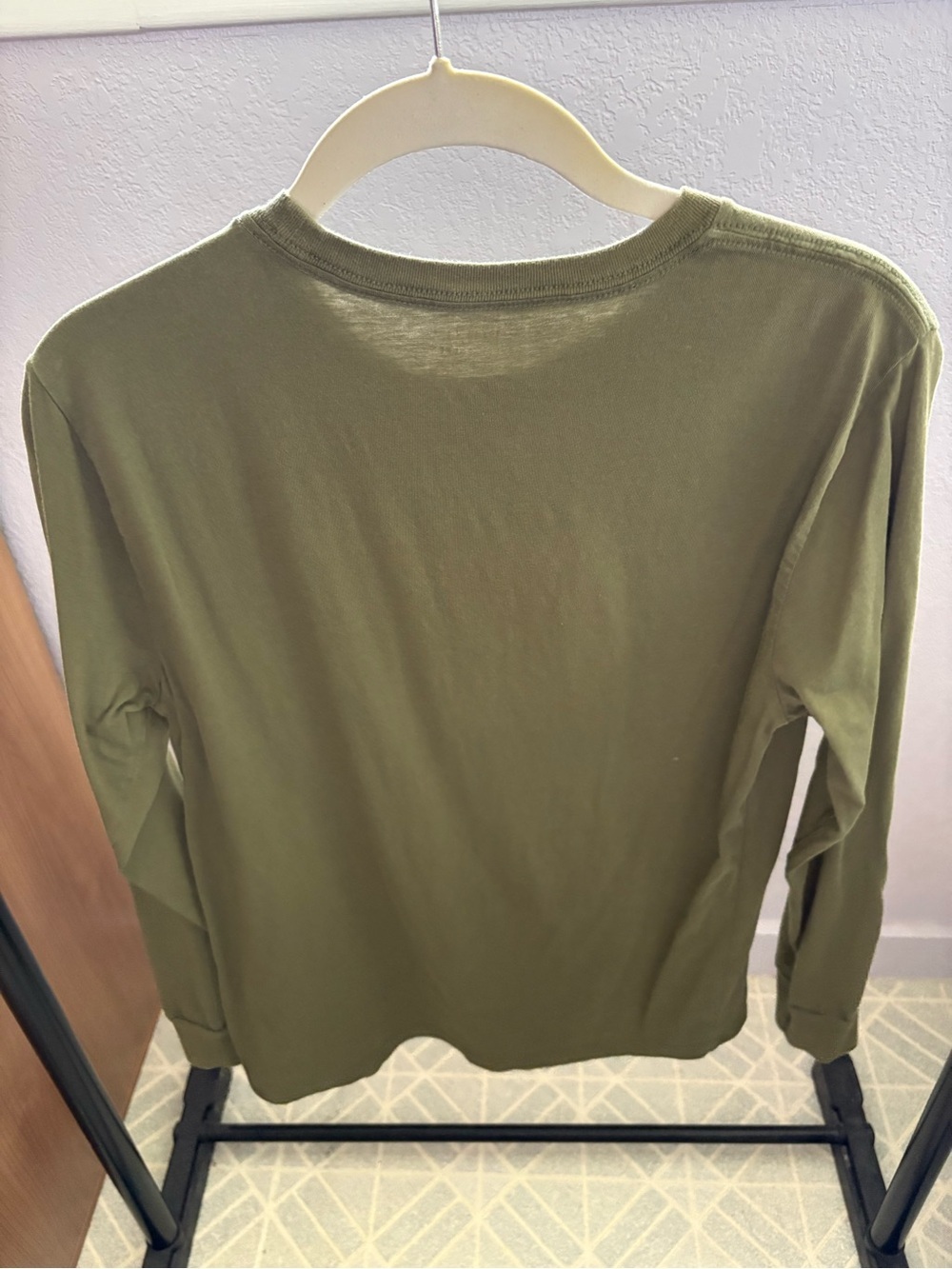 POLO RALPH LAUREN Boys sz L 14-16 POLO BEAR Long Sleeve Olive Green - Picture 2 of 6